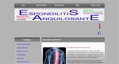 Desktop Screenshot of espondilitis.eu